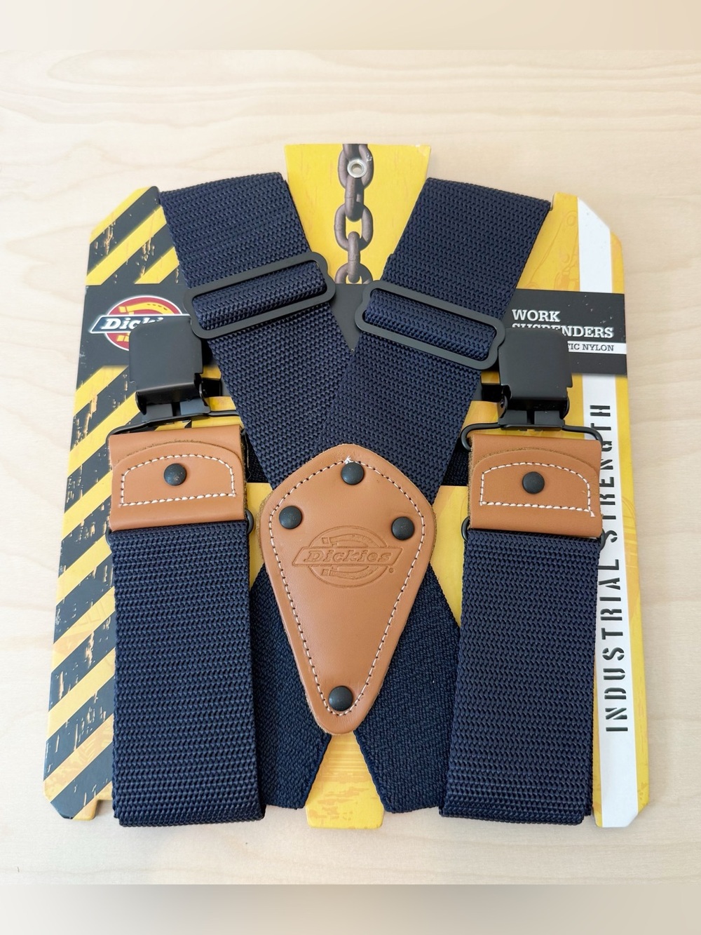 NWT Dickies Men's Industrial Strength Heavy Duty Work Suspenders Navy Size 1S
